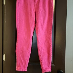 Judy Blue Bright Pink Ankle Jeans